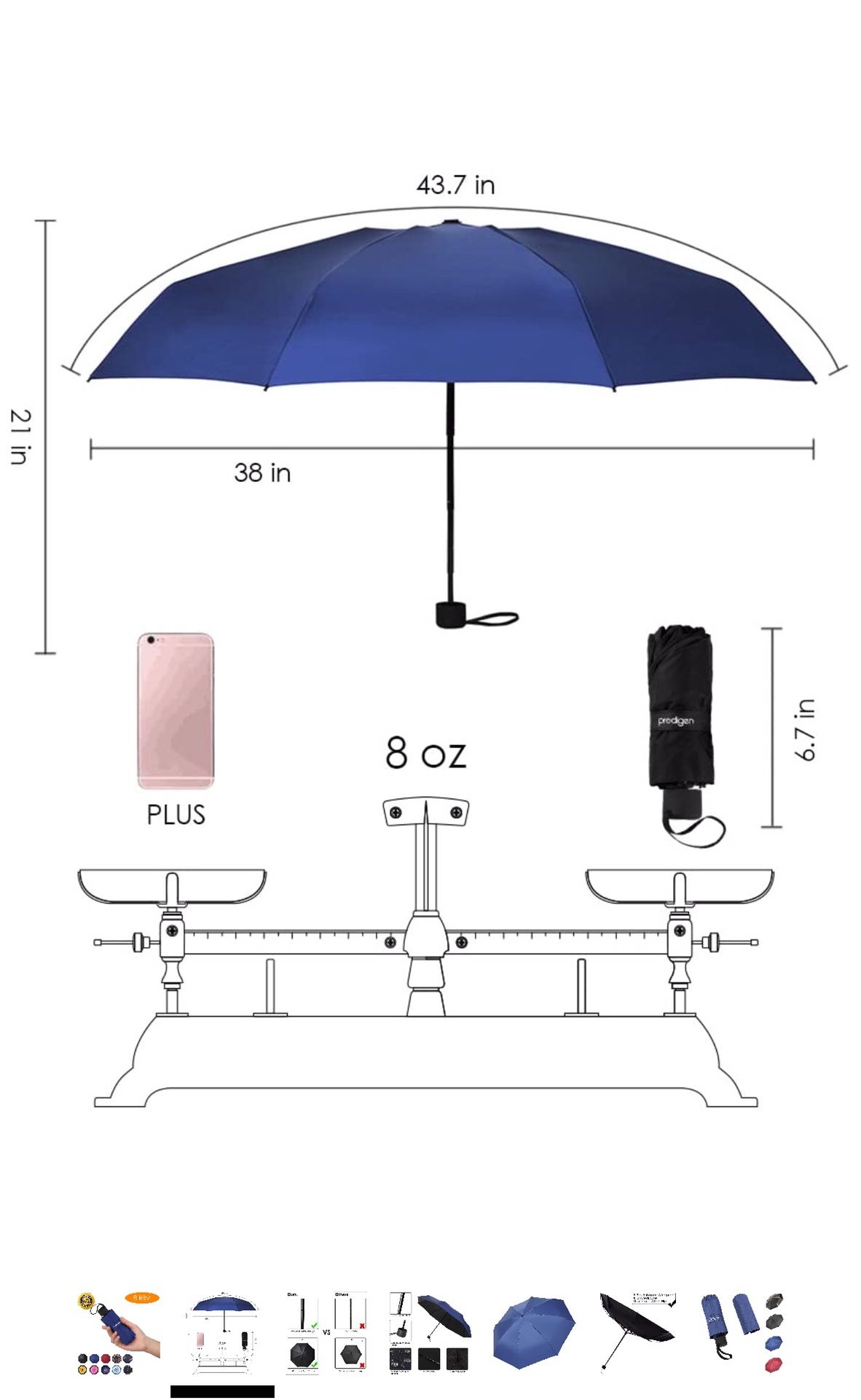 Travel Mini Umbrella Windproof UV Folding Compact Umbrella Portable Lightweight Sun & Rain Umbrellas for Women and Men