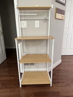 Kitchen Bakers Rack with Power Outlet