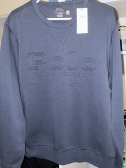 Navy Blue Size L  POLO CREW SWEATSHIRT 