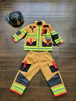 Toddler Size 4t-3t Fireman Costume 3-pieces Adorable!