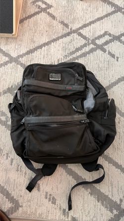 Tumi Black Nylon Backpack
