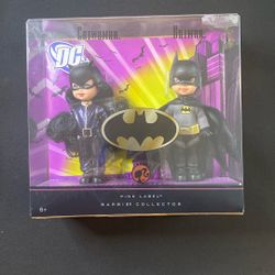 2008 Mattel Barbie Collector Pink Label Kelly and Tommy as Catwoman and Batman gift set
