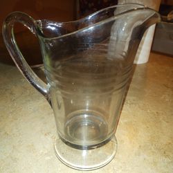 Antique Collectible Glass Pitcher 1900s?