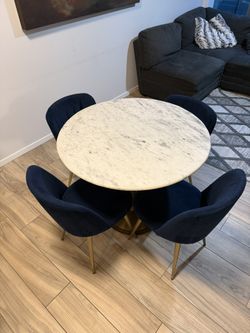 Marble Table & Chairs