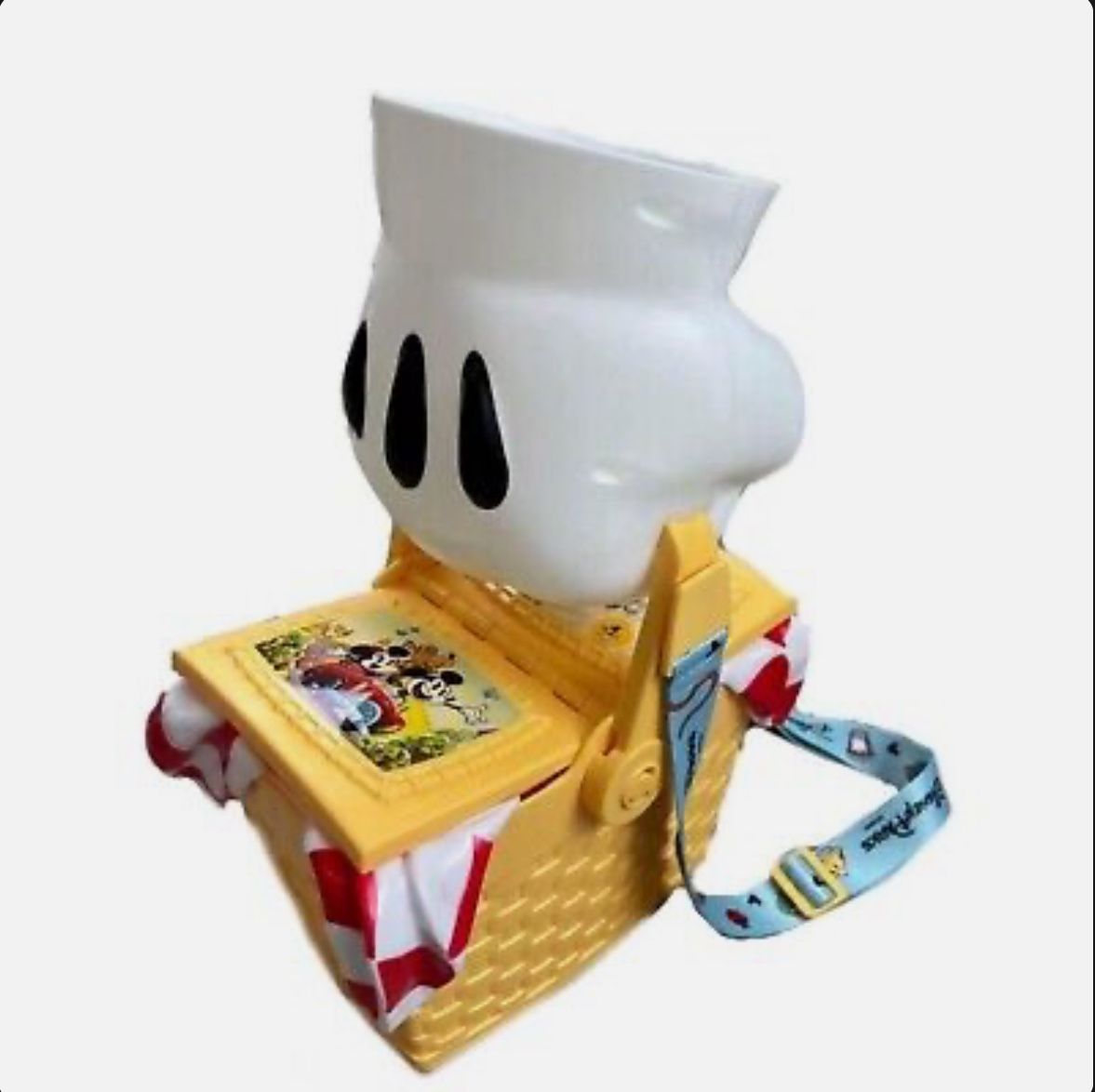 Disney Parks Mickey Minnie Perfect Picnic Basket Popcorn Bucket Runaway Railway
