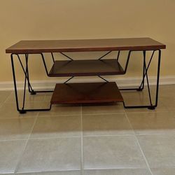 Wood And Iron Coffee Table Heavy 