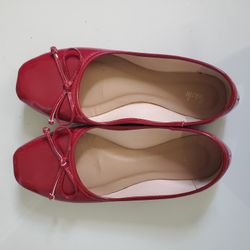 Red Ballet Flats