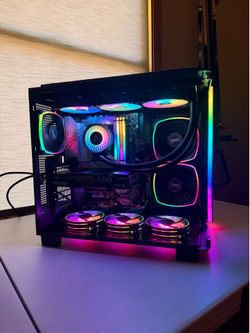 Gaming PC i5-12600K RX 7600 32GB RGB + Monitor