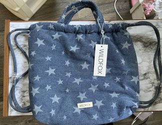 Wild fox Star Denim Back Pack Purse $20