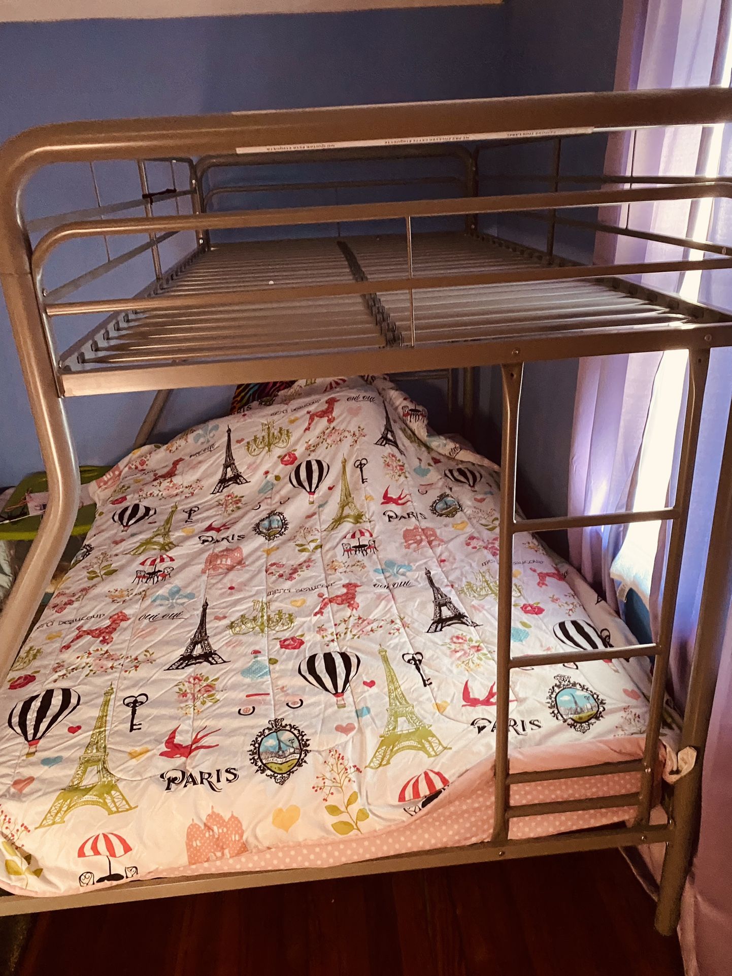 bed full come twin bunk $130