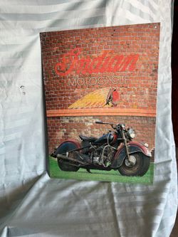 Indian motorcycle metal picture