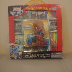 Marvel Superhero Art Pad And Stickers