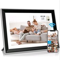 Digital Picture Frame WiFi 10.1 Inch Smart Digital Photo Frames with 1280x800 HD IPS Touch Screen Electronic Picture Frame Built in 16GB Share Photos 