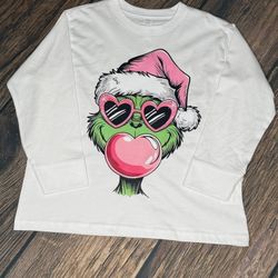 Custom Bubblegum Grinch Christmas Shirt 