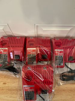 New Milwaukee Chargers M12/M18 $35 Each Cada Uno Firm-Firme