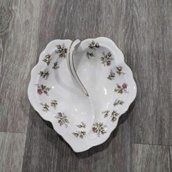 Floral Porcelain Leaf Dish