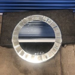 David Marshall Modern Frosted Glass Mirror