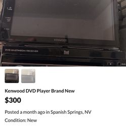 Brand New Kenwood DVD Plaer