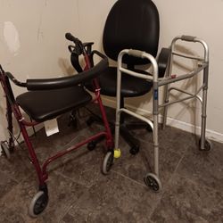 Black Office Chair Rollaider Walker AND WALKER