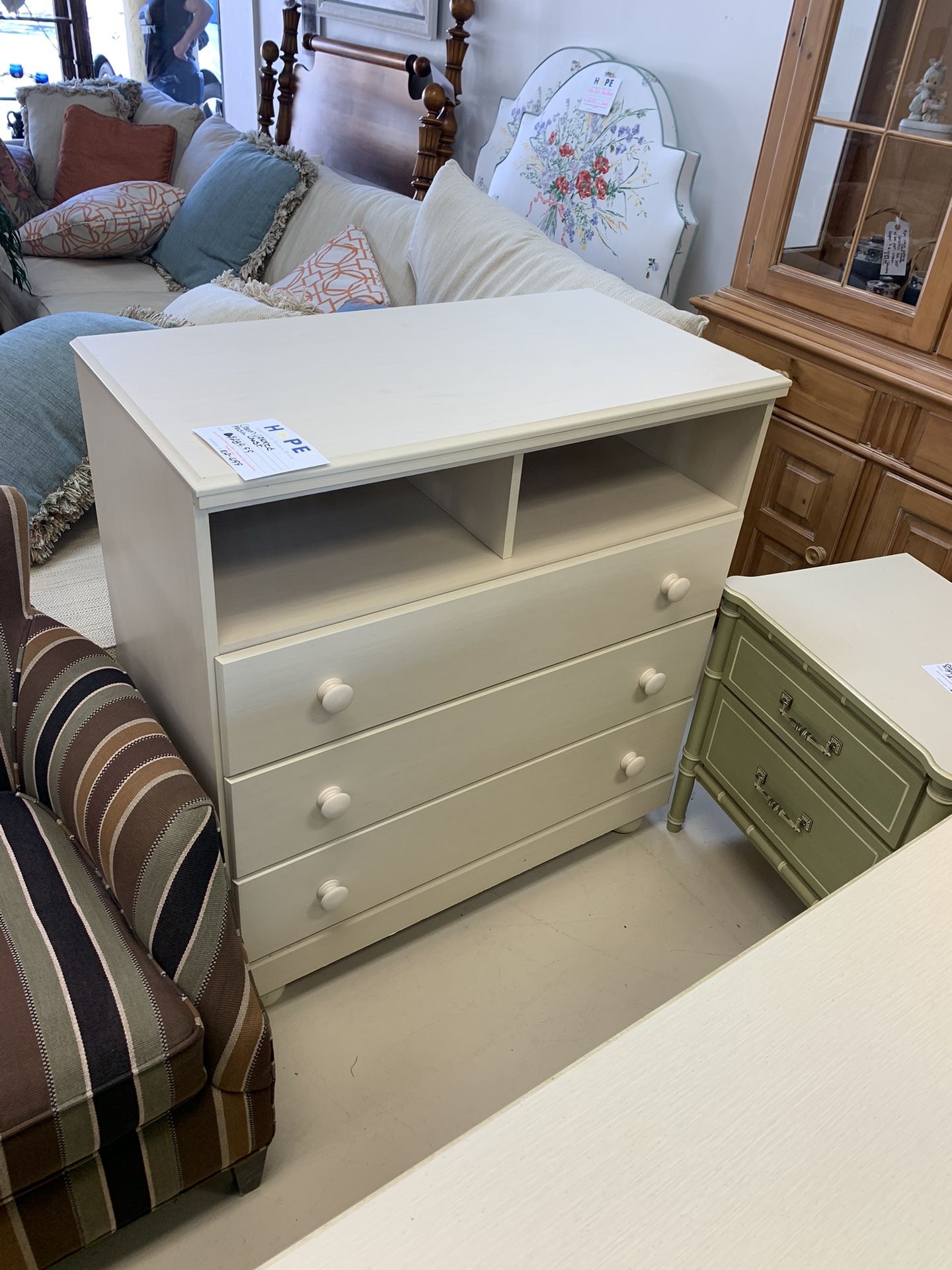Ashley Furniture Cream Colored Media Chest