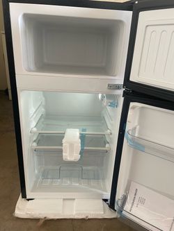 HOMLUX 3.5 cu. ft. Manual Defrost Mini Upright Freezer in Stainless with Dual Door Adjustable Shelves Dorm Refrigerator Home