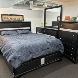 Queen Size Bed Frame / Mattress Included  / Color Black   ❇️  Cama Queen Size  / Colchon Incluido   / Nueva En Caja 