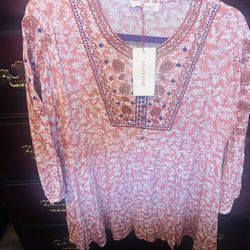 Xl New With Tags. Multi Color  Tunic Top  Great Fall Color 