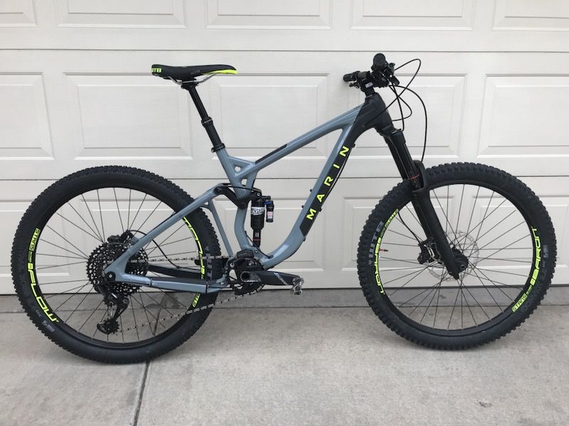 2018 Marin Attack Trail 8 Men s Medium Mountain Bike Cycling for