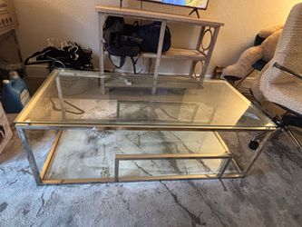 Modern Glass Coffee Table | Chrome & Tempered Glass | El Dorado Style