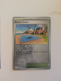 Beach Court pokémon card SVI 167