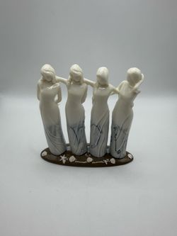 Four Women Friendship Figurine Sculpture