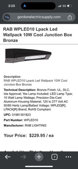 WPLED Wallpack Exterior Light