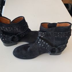 Leather Suede Fryer Booties 