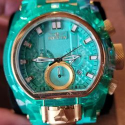 Invicta Bolt Zeus Magnum Men's Watch - 52mm, Gold, Turquoise (39470)