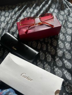 cartier glasses (red)