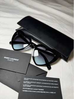 Saint Laurent Loulou 181 Ysl black heart shaped sunglasses