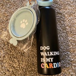 New Reusable Water Bottle And Dog Bowl
