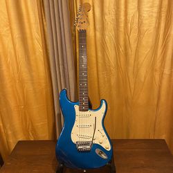1984 Fender Squier Stratocaster~early MIJ Strat~Metallic Blue Electric Guitar