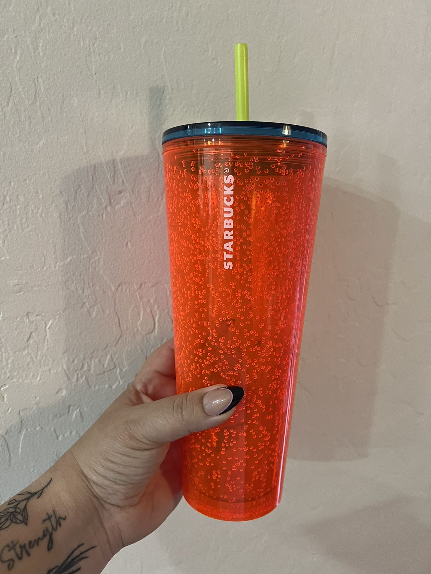 Neon Starbucks Cup