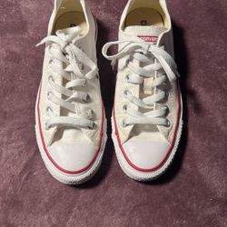 $30-CONVERSE Chuck Taylor White Low  sz4.5m/6.5w