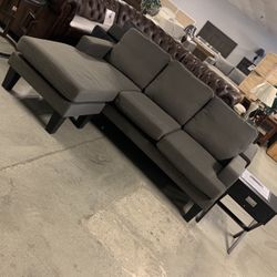 Reversible Sofa Chaise  Grey Or Brown