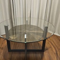 Round Glass Dining Table