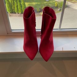 Red Suede Women’s Boots
