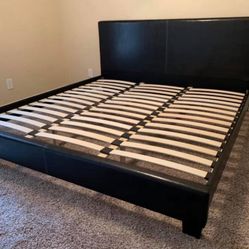 Brand New King Size Platform Bed With 10” Plush Mattress (Free Delivery)