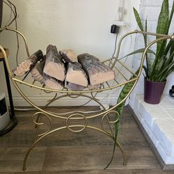 Decorative Metal Wood Holder 
