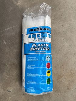 Plastic Sheeting 4 ft x 50 ft   4 Mil (open bag)
