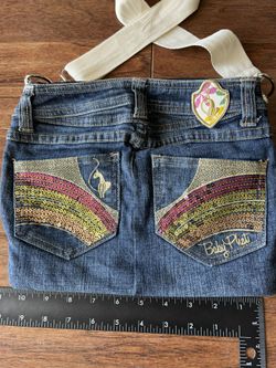Baby Phat Denim Purse Made From Small Jeans  