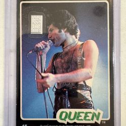 1979 Donruss QUEEN #45 FREDDIE MERCURY Pure Silver Grain 