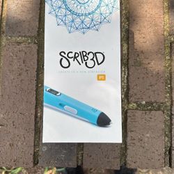 Scrib 3D-3D Pen With 3 Filament Packs