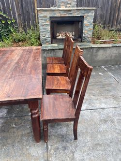 Table and chairs